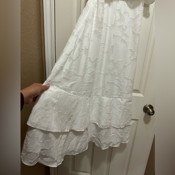 New Lulu’s Love You So Truly White Burnout Floral Strapless Midi Dress XS spring - Picture 10 of 10